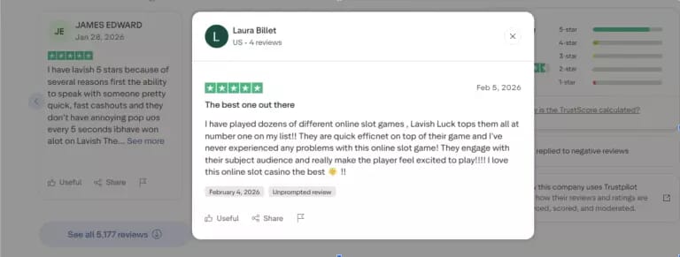 Lavish Luck promotion screenshot
