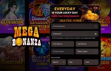 Mega Bonanza Sign Up