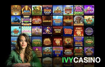 Extensive slot game collection at Ivy Casino