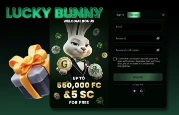 luckybunny casino sign in