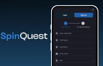 Spin-Quest mobile sign up
