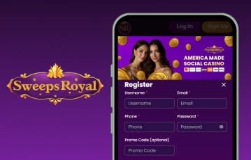 sweeps royal mobile sign up